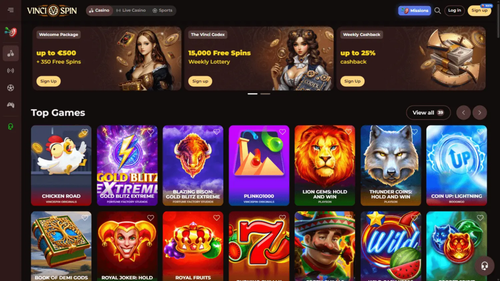 Schweiz casino VinciSpin